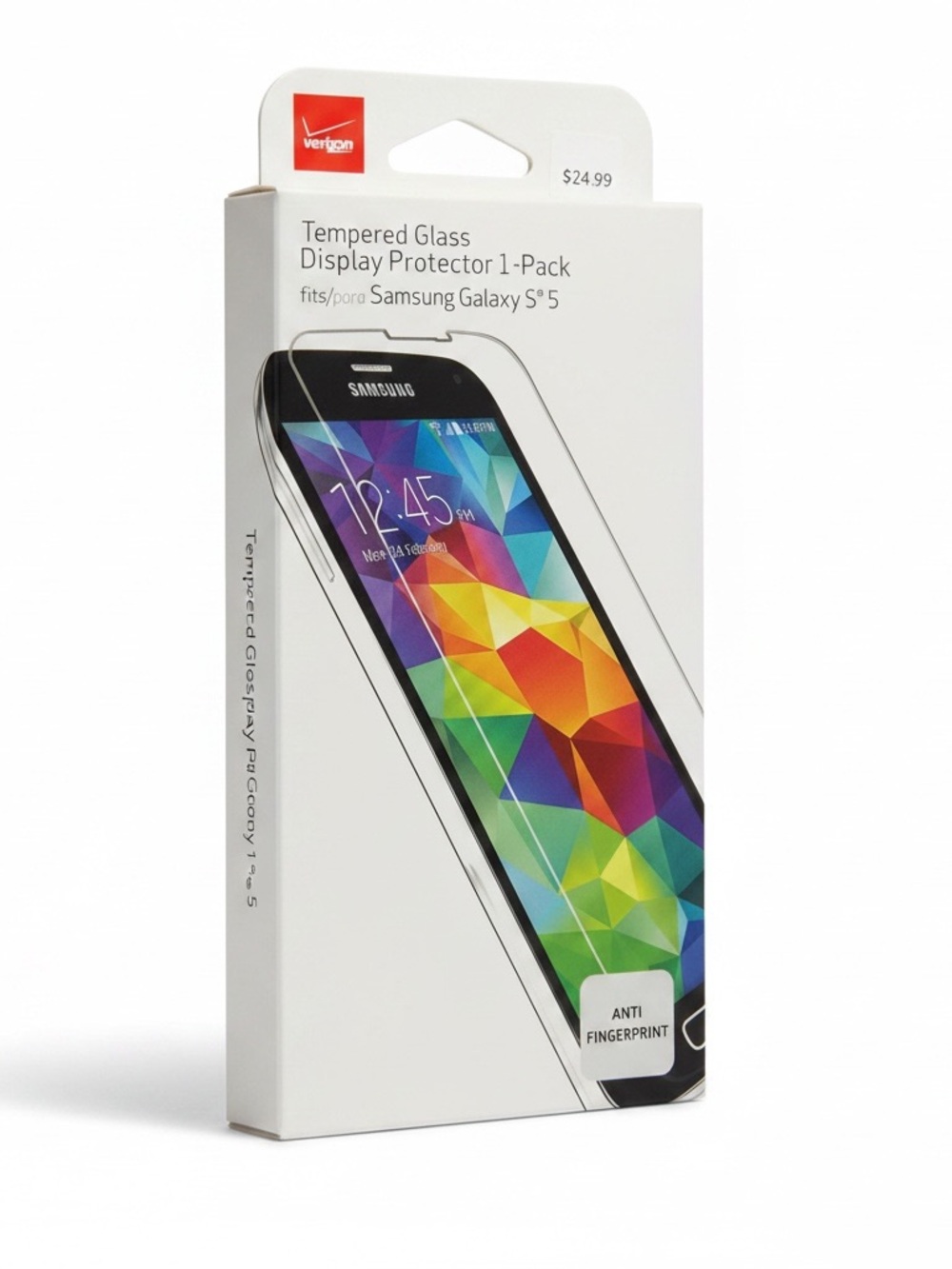 Tempered Glass Screen Protector for Samsung Galaxy S5 - White